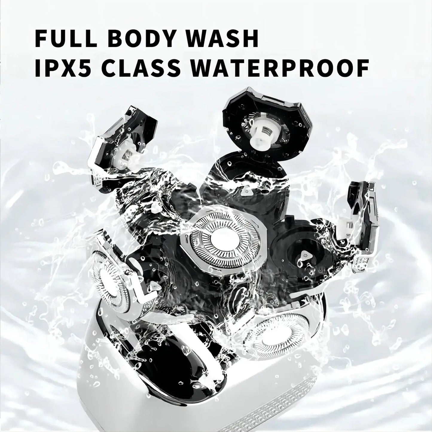 Electric Shaver | 6D Rotary Head | Cordless Rechargeable | Wet And Dry Shaving