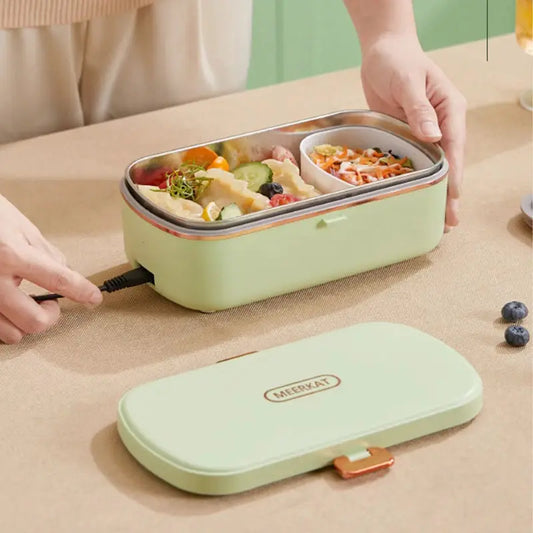 900ml Electric Lunch Box Water Free Heating Bento Box Stainless Steel Food Warmer Portable Thermal Boxes For Office School 220V from PriceLows™
