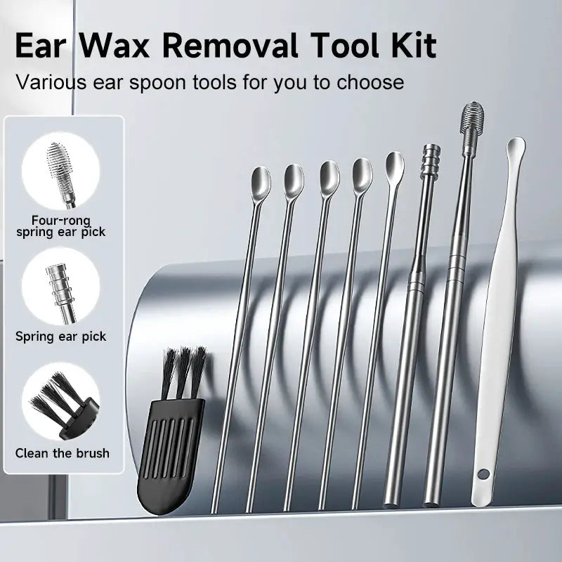 Visual Ear Sticks WIFI Ear Picker Portable Ear Cleaner Endoscope Video Ear Camera Ear Spoons 4.2MM With 6LED Ear Wax Removal Kit from PriceLows™