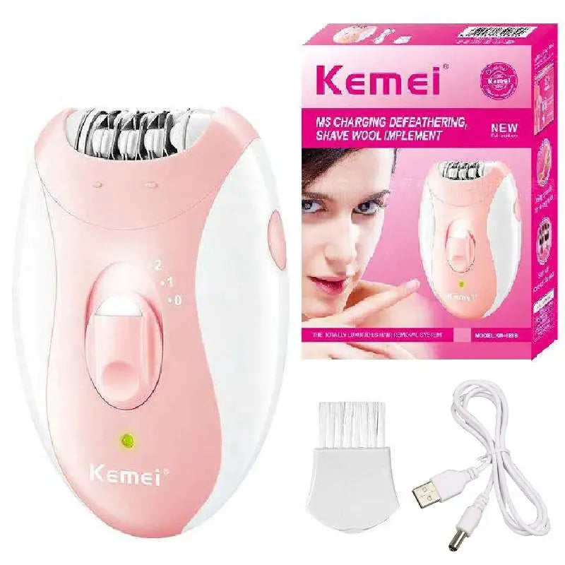 Kemei Rotary Epilator | 60 Min Battery Life | Wet Dry Use | Rechargeable