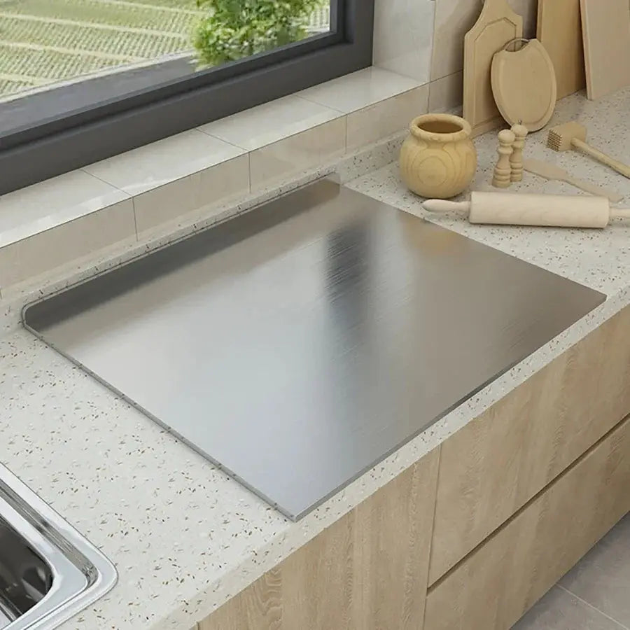 Stainless Steel Chopping Board | L Shaped Folding | Double Sided