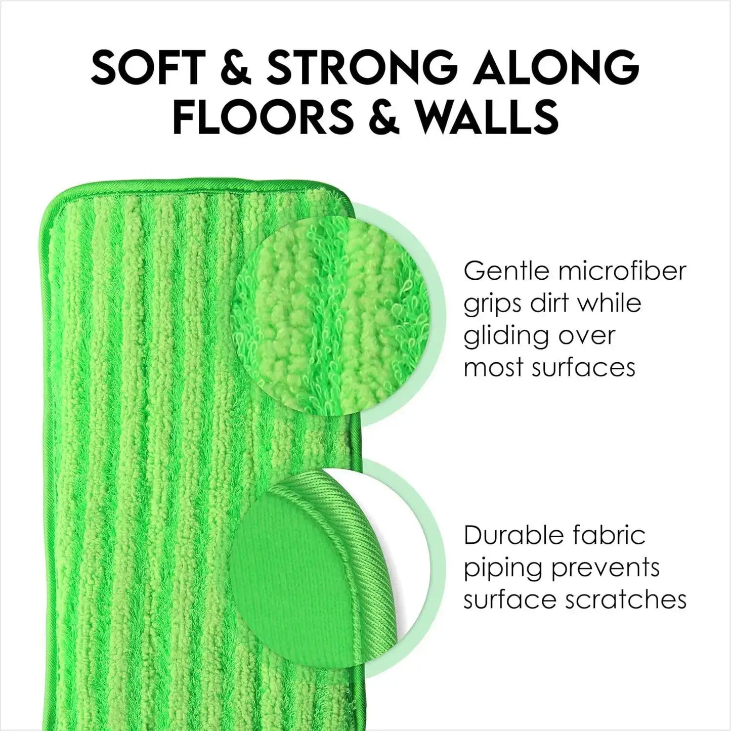 12 Inch Washable Reusable Microfiber Mop Pads Replacement for Swiffer WetJet Spray Mop Floor Cleaning Wet Dry Cloths from PriceLows™