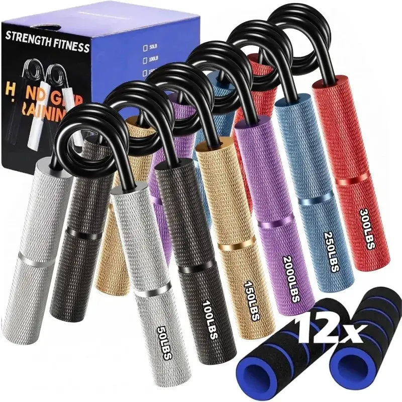 Metal Hand Gripper | 50 To 350 LB Resistance | Finger Wrist Trainer