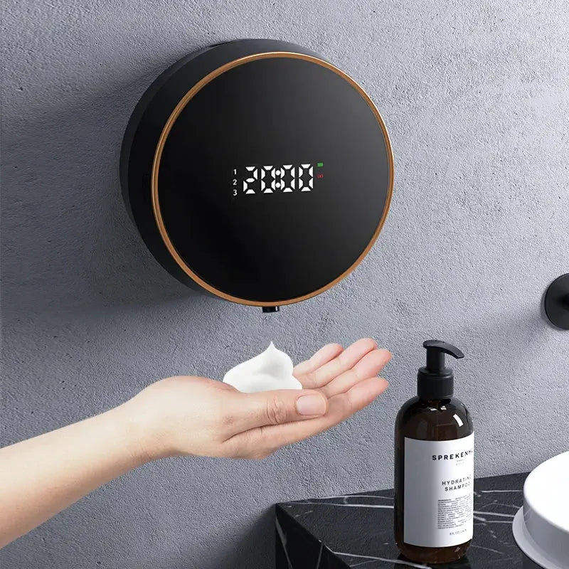 Touchless Automatic Sensor Soap Dispenser Foam Type-C Charging Smart Induction Hand Washer with Temperature Digital Display from PriceLows™