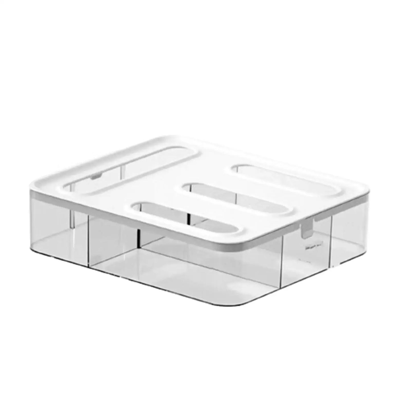 Ziplock Bag Organizer | 4 Compartment | Transparent Drawer | Plastic