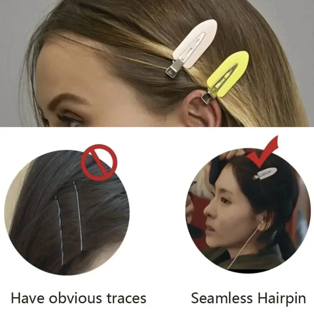 8Pcs Simple Y2k Hair Clips | Plastic Non-Slip Set | Daily Wear Style