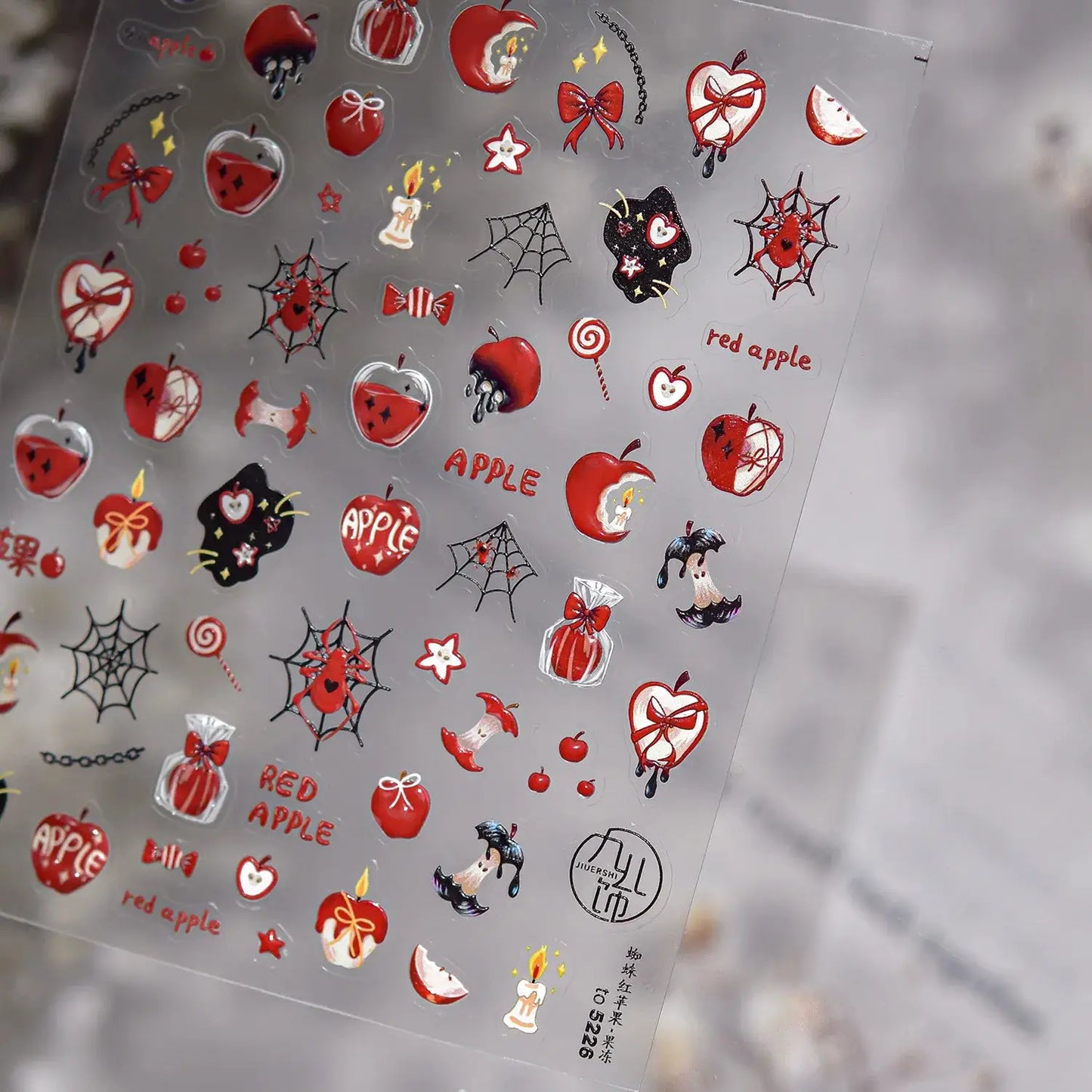 Jelly Halloween Skeleton Stickers Nail Art Cool Evil dark style decorative Nails Sticker DIY Trendy Manicure Ornaments Supplier from PriceLows™