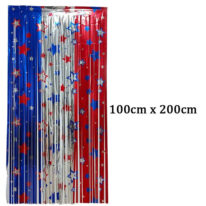 Patriotic Party Supplies | 4th Of July Banner, Balloon & Plate Set