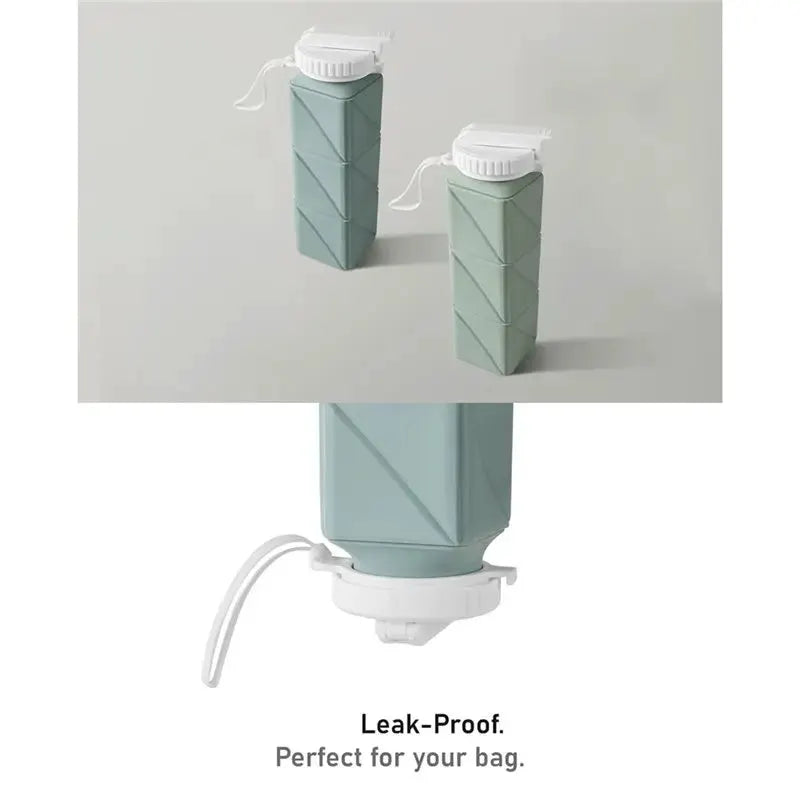 【THANKSGIVING DAY】2Pcs Collapsible Water Bottles 21 Oz - BPA Free, Leak Proof,Foldable Collapse Water Bottle With Straw For Fitn from PriceLows™