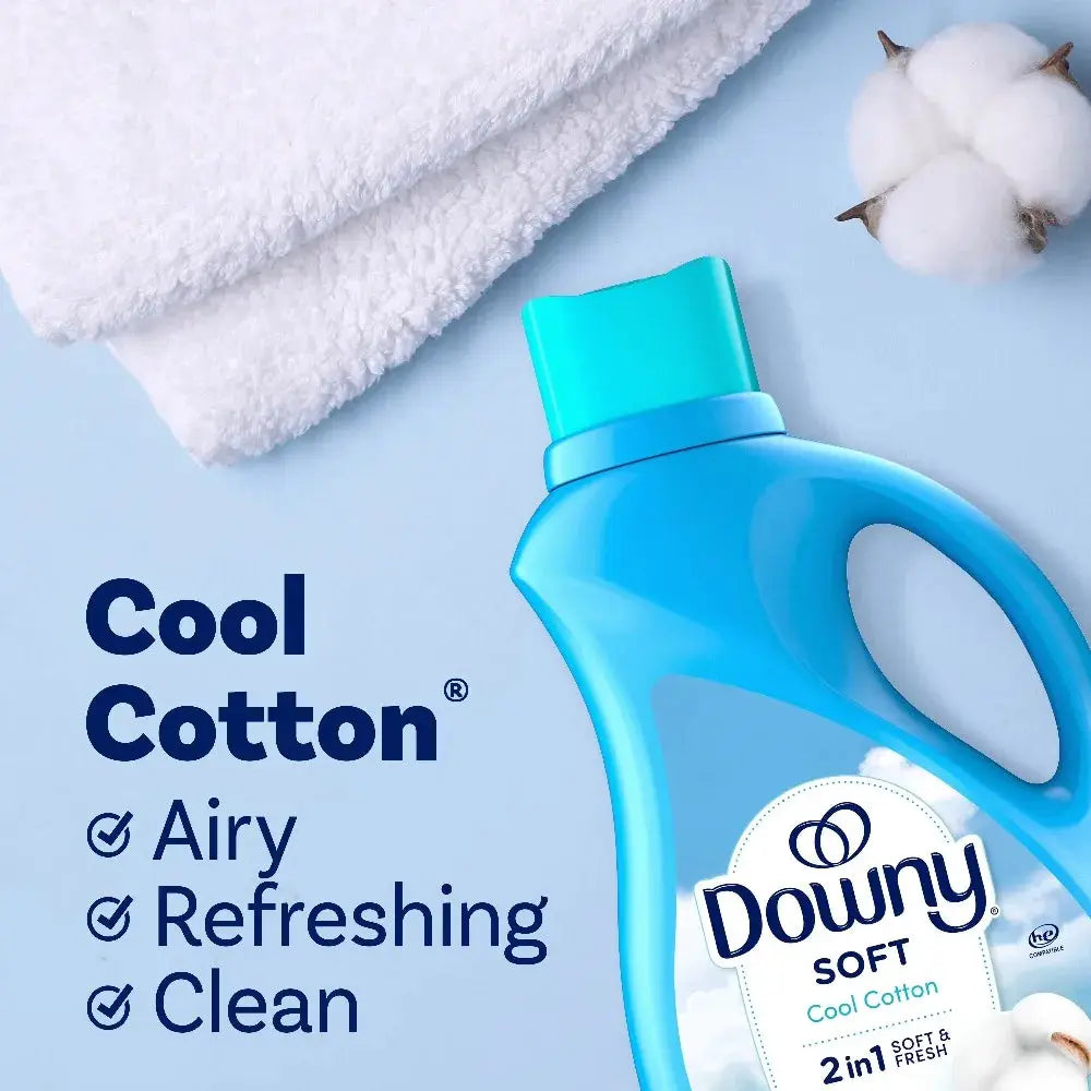 Liquid Fabric Softener | Cool Cotton Scent | 44 Fl Oz | 60 Loads