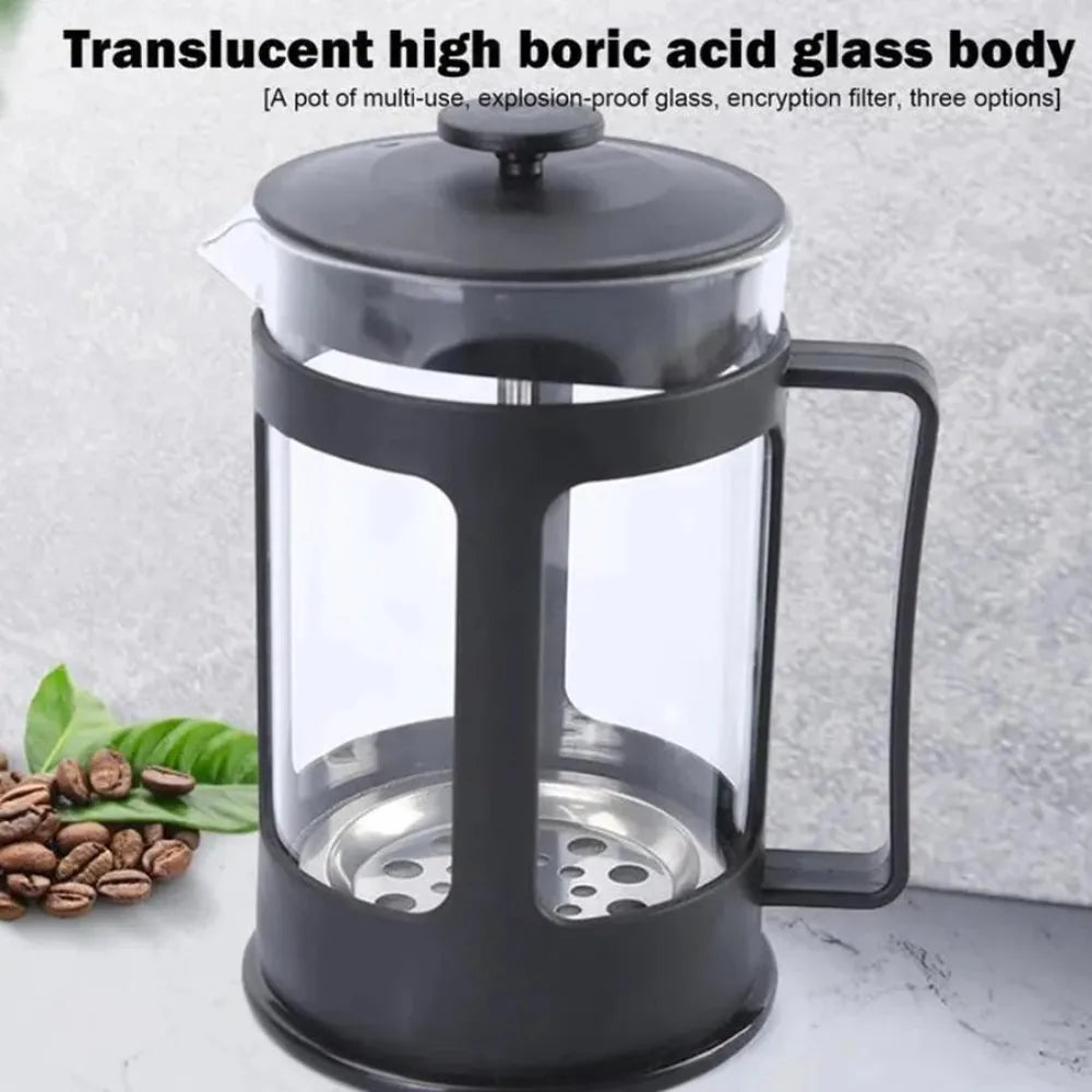 French Press Coffee Maker with Filter Multifunctional Coffee Brewer Heat Resistant Pour Over Coffee Tea Pot for Travel Camping from PriceLows™