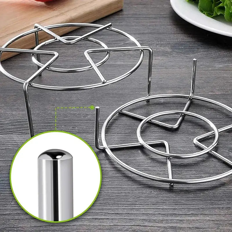 Steamer Rack | Tall Trivet | Stainless Steel | 6-8 Qt Instant Pot 2 Piece