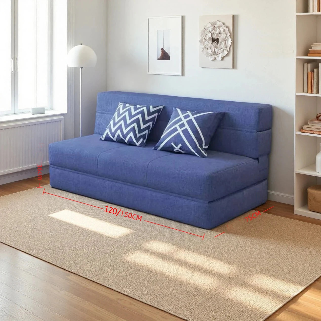 Sofa | Sponge Filling | Hemp Fabric | Single, Double, Triple