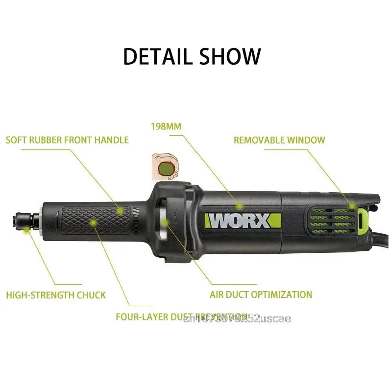 WORX AC/220V WU716 550W Straight Grinder Brushless Die Grinder Electric Engraving Polishing Tool Cordless Grinding Machine from PriceLows™