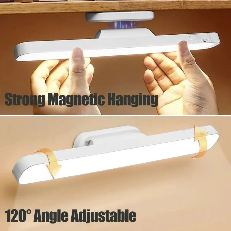 Remote LED Desk Lamp Magnetic Hanging Night Light USB Rechargeable Table Lamp 3 Colors Reading Light For Cabinet Closet Wardrobe from PriceLows™