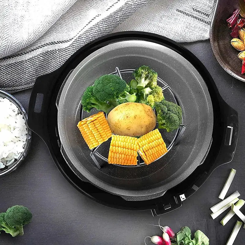 Steamer Rack | Tall Trivet | Stainless Steel | 6-8 Qt Instant Pot 2 Piece