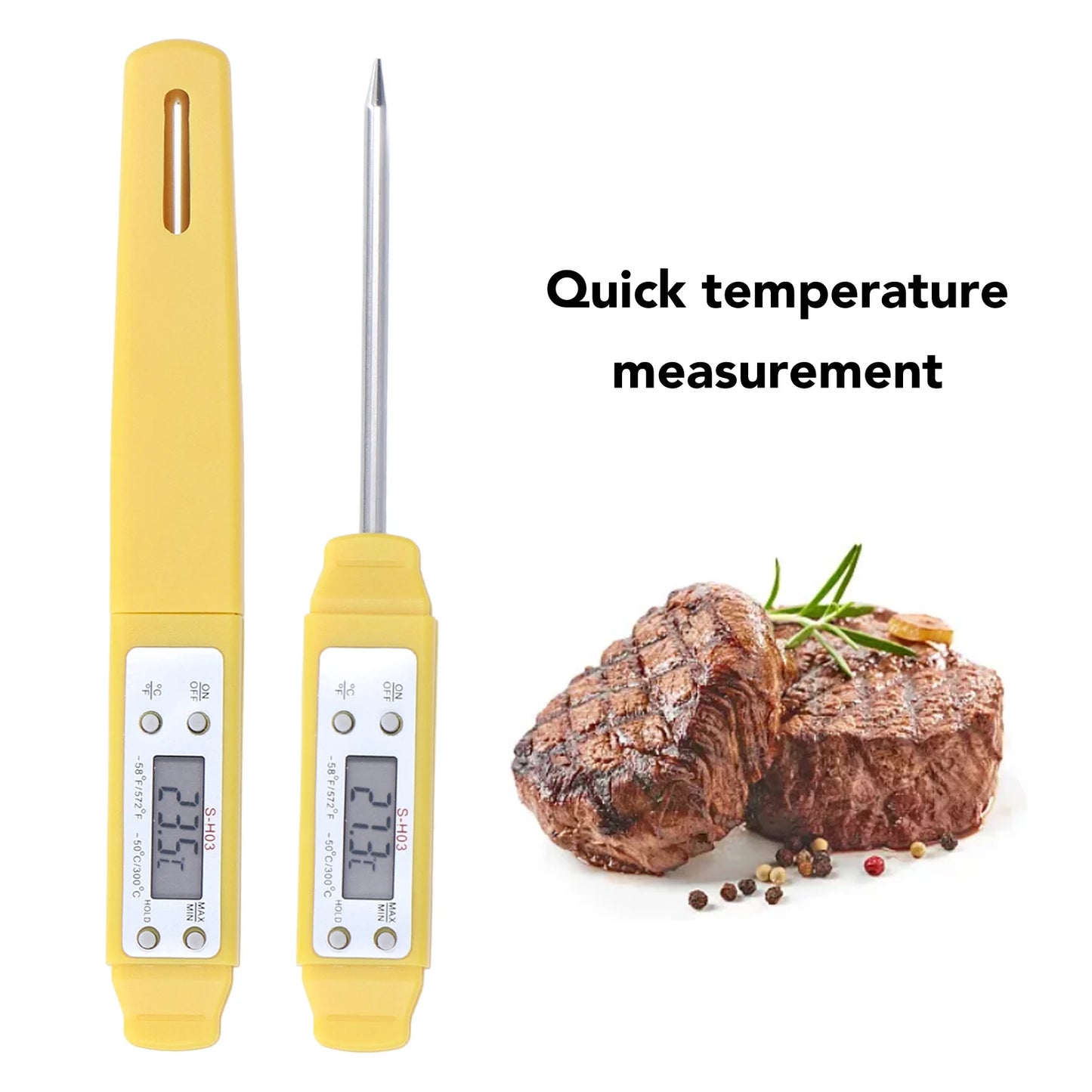 Food Thermometer | Calibration Function | Kitchen And BBQ Use | One Size
