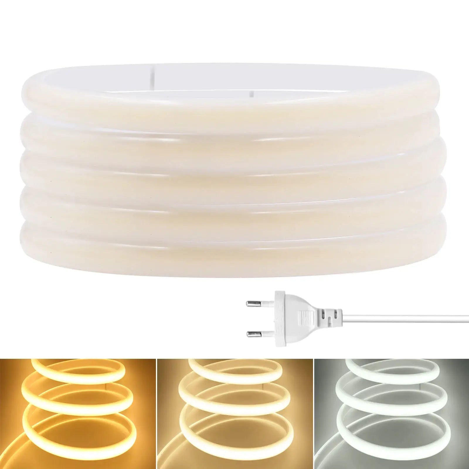 288LEDs/M COB NEON Light 220V 40M 35M 30M 25M 20M 15M 10M FOB Tape Ribbon EU UK Plug IP67 Waterproof Linear Lighting For Bedroom from PriceLows™