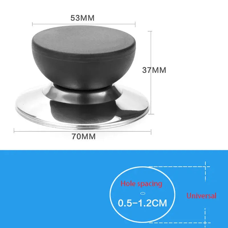 Lid Handle Knob Cover | Stainless Steel Plastic | Universal Fit | One Size