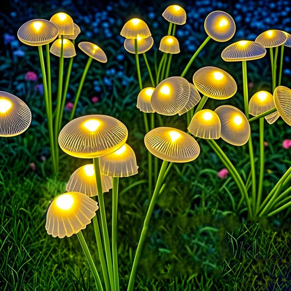 Solar Garden Lights Dual Mode LED Solar Mushroom Lights Waterproof Decor Yard Patio Pathway Jellyfish for Garden Ambiance from PriceLows™