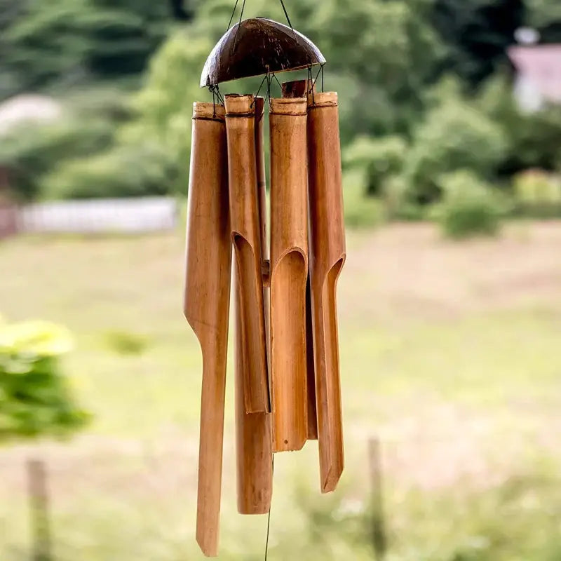 Natural Handmade Bamboo Tube Wind Chime wind Bell for Outdoor indoor Home Garden Patio Tree Decor Ornaments from PriceLows™