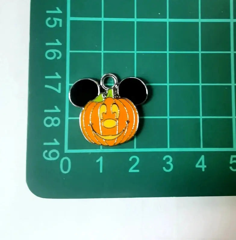 Halloween Pendant Charms | Metal Design | Cartoon Pattern | 10 Piece Set