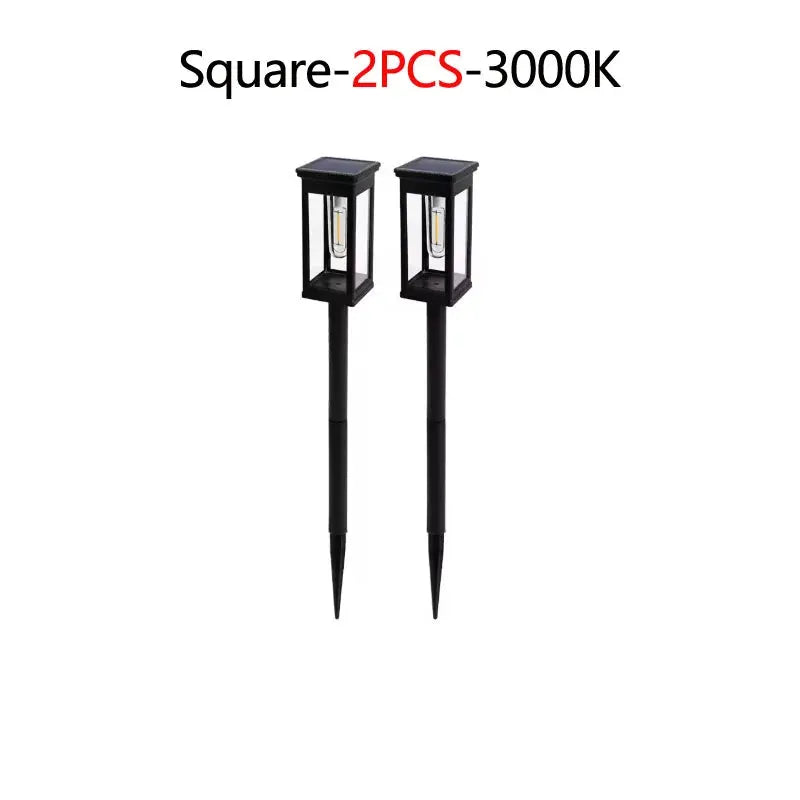 2/4/6Pcs Retro Solar Pathway Warm Lights Outdoor Waterproof Garden Incandescent Bulb for Walkway Yard Backyard Landscape Decor from PriceLows™