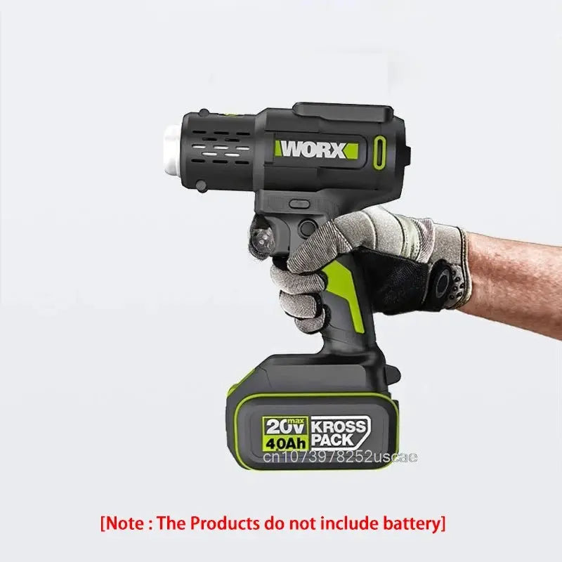 Worx Hot Air Gun LCD Temperatures Adjustable Heat Gun Thermal Blower Shrink Wrapping Univeral 20V Green[Non battery and Charger] from PriceLows™