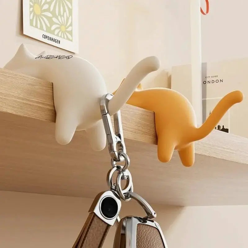 Cute Cat Bag Hook Portable Table Hook Handbag Backpack Organizer Holder for Home Office Desk Side Decor Travel Bag Hanger from PriceLows™