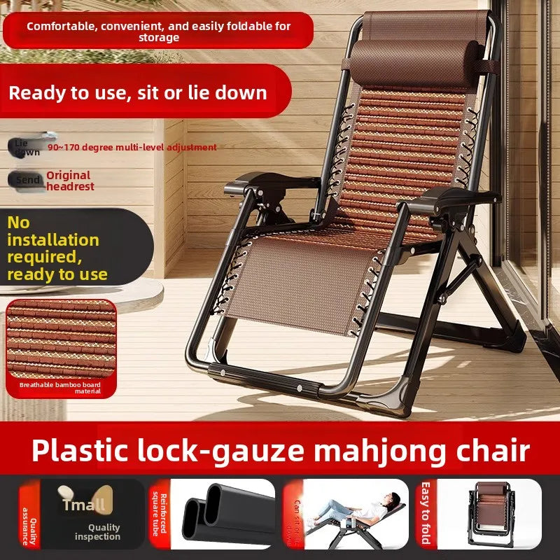Lounge Chair Folding | Stainless Steel Frame | Recliner | One Size