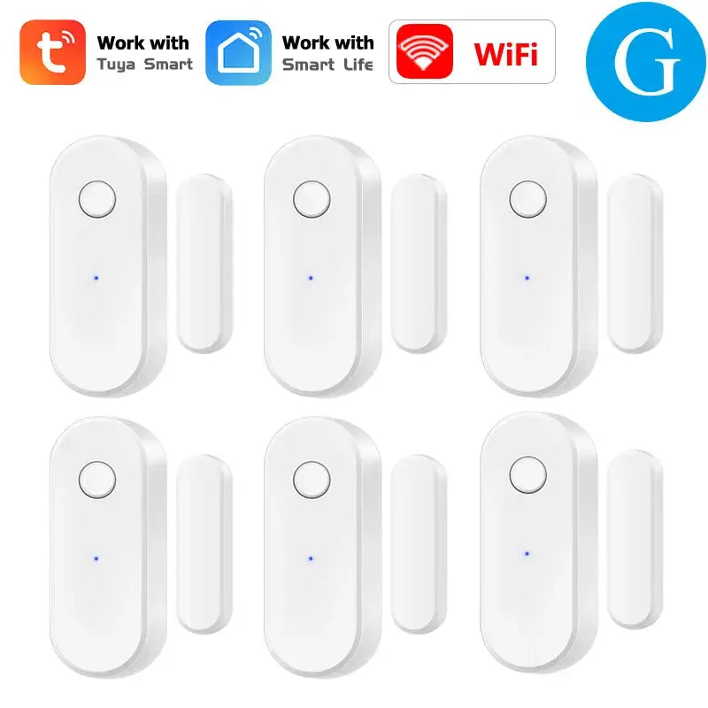 Tuya WiFi Door Window Sensor Smart Life APP Control Home Security Burglar Alarm Close Open Detector Work With Alexa Google Voice from PriceLows™