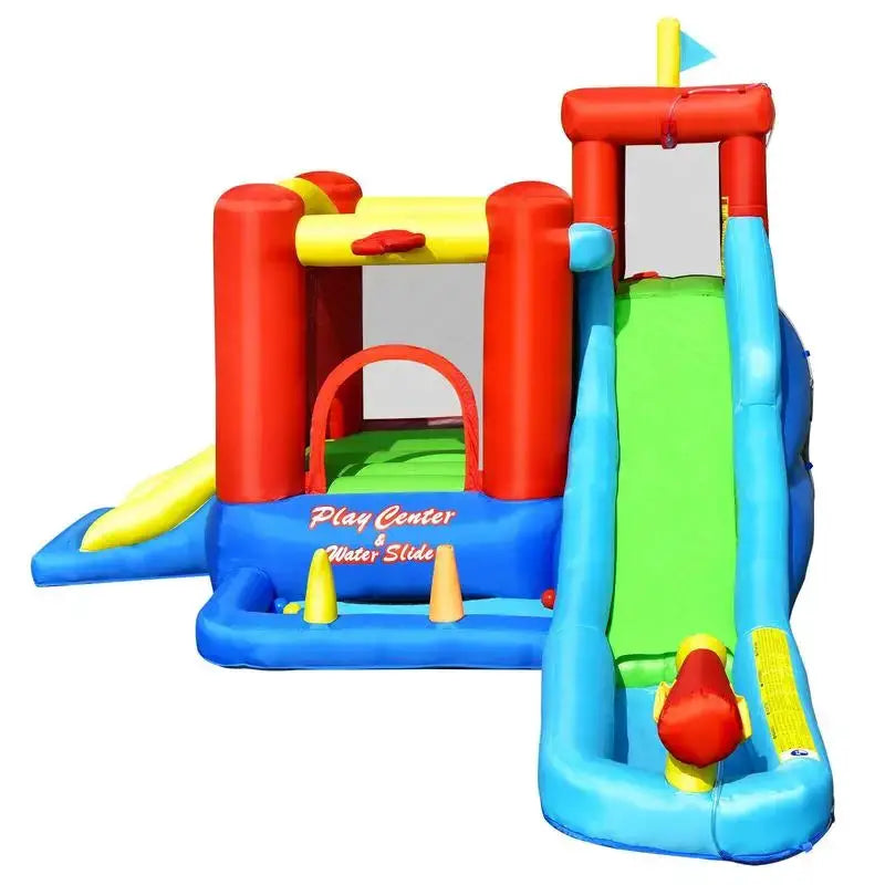 9-in-1 Inflatable Water Slide Bounce House without Blower from PriceLows™