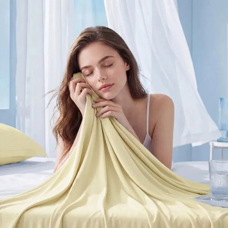 Solid Polyester Bed Sheet | 300 Thread Count | Moisture Absorbing Breathable