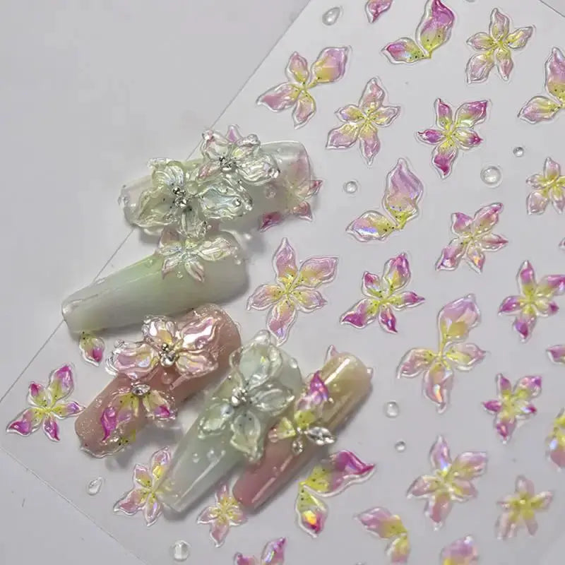 1pc Ocean Nail Art Stickers 5D Summer Starfish Seashell Nail Decals Decoration Y2K Embossed Nail Art Supplies Manicure Slider from PriceLows™