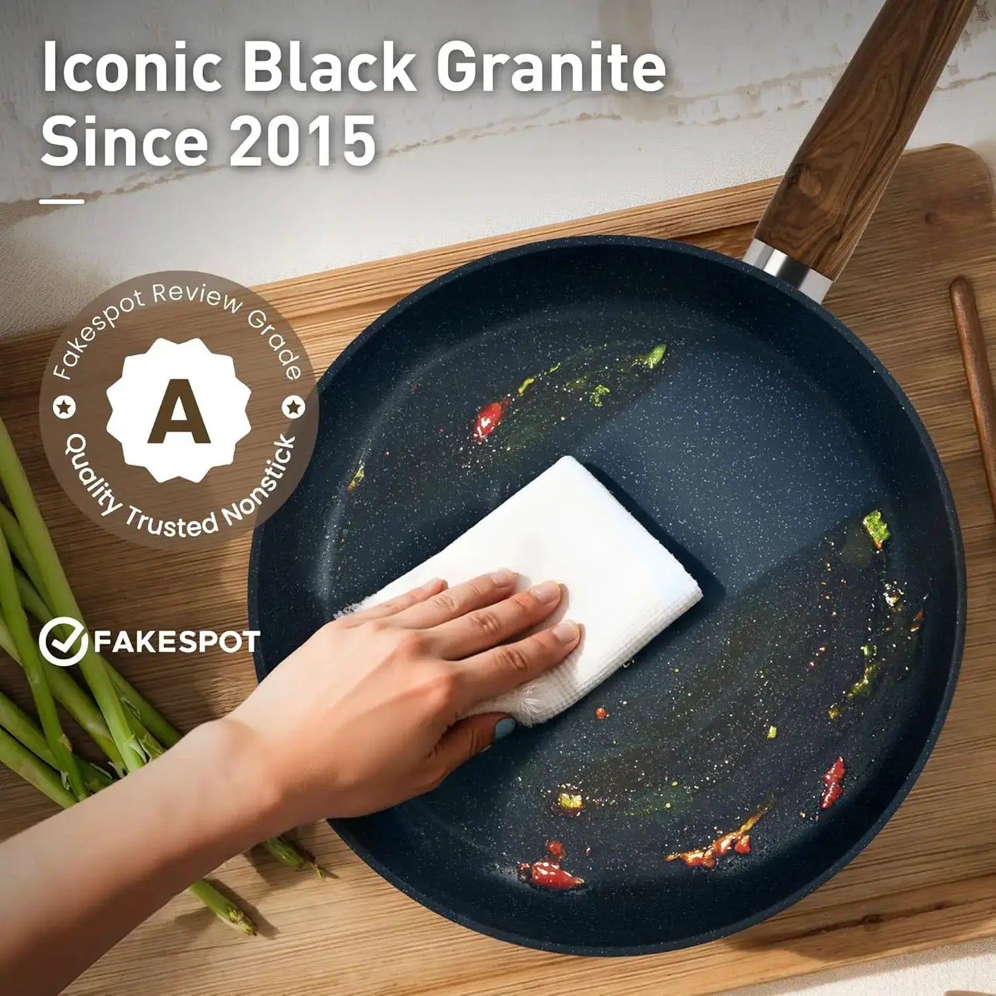 Nonstick Granite Cookware Set, Induction Pots and Pans, Blue Kitchen Set, PFOA & PFOS Free from PriceLows™