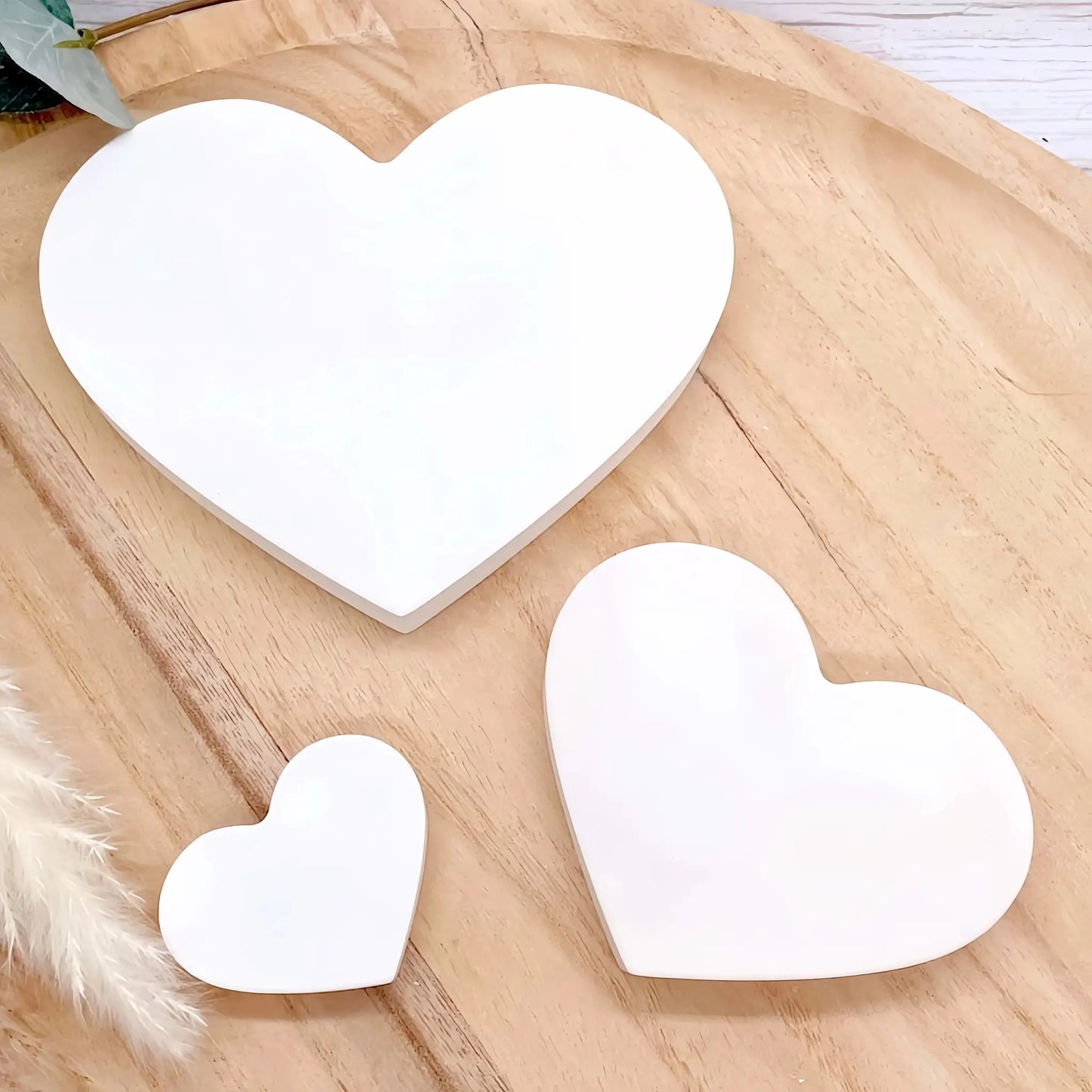 Heart Shape Resin Clay Concrete Mold | 3 Pack Silicone Jewelry Crafts