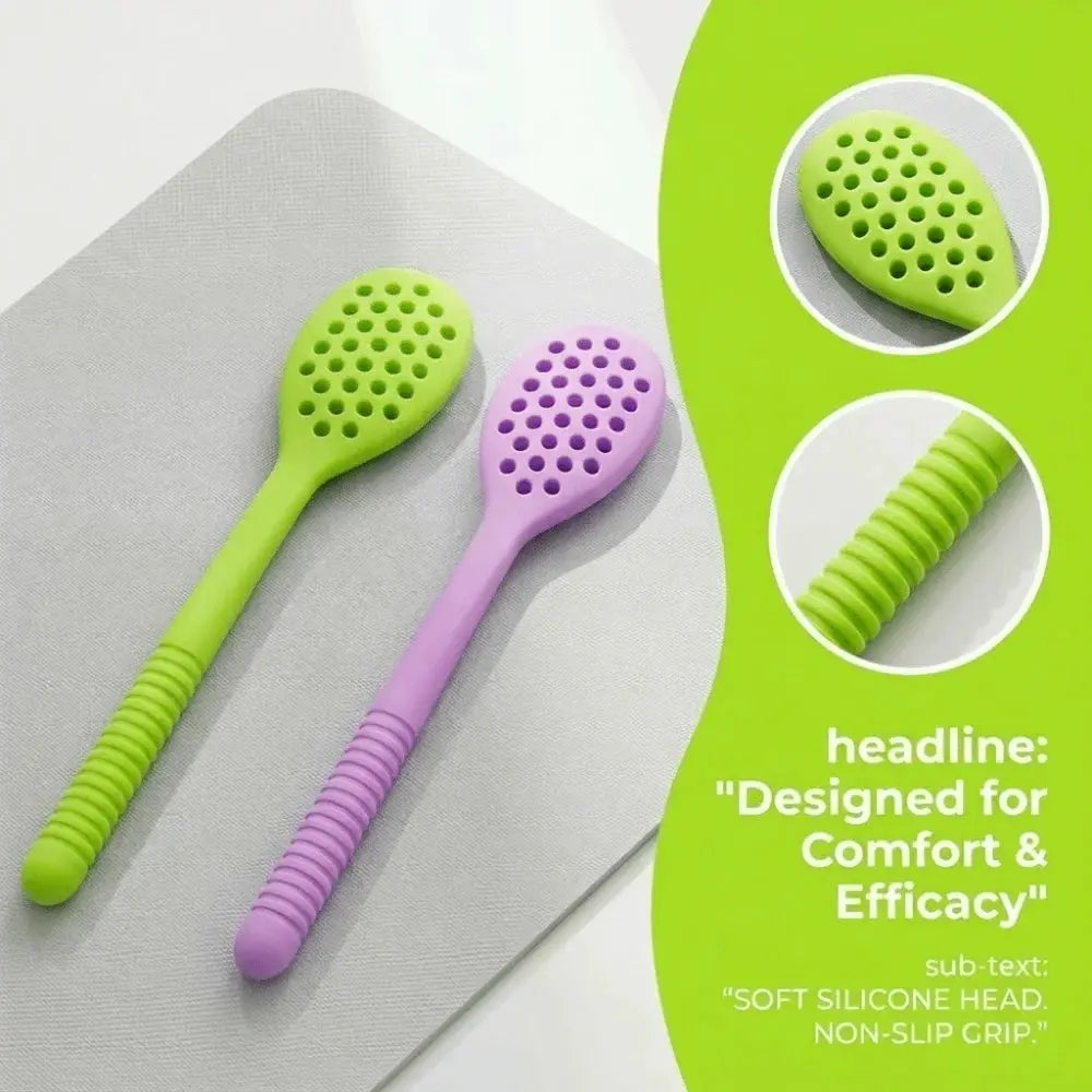 Honeycomb Silicone Back Massager Stick For Pain Relief And Relaxation