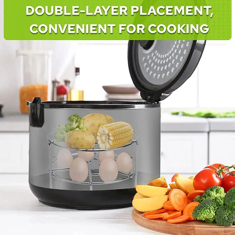 Steamer Rack | Tall Trivet | Stainless Steel | 6-8 Qt Instant Pot 2 Piece