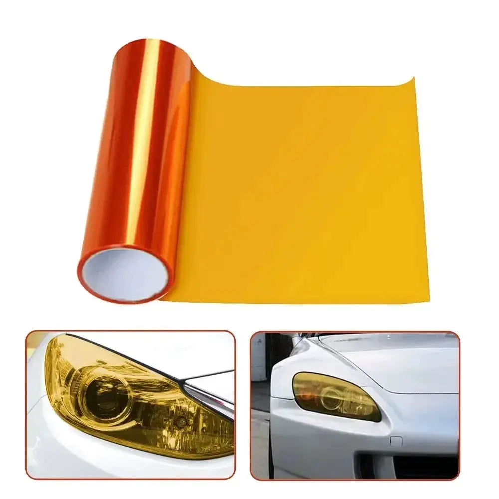 Car light film Amber Orange light film Car Fog Light Headlight Taillight Tint Vinyl Film Sheet Sticker Auto Body Film Cover from PriceLows™