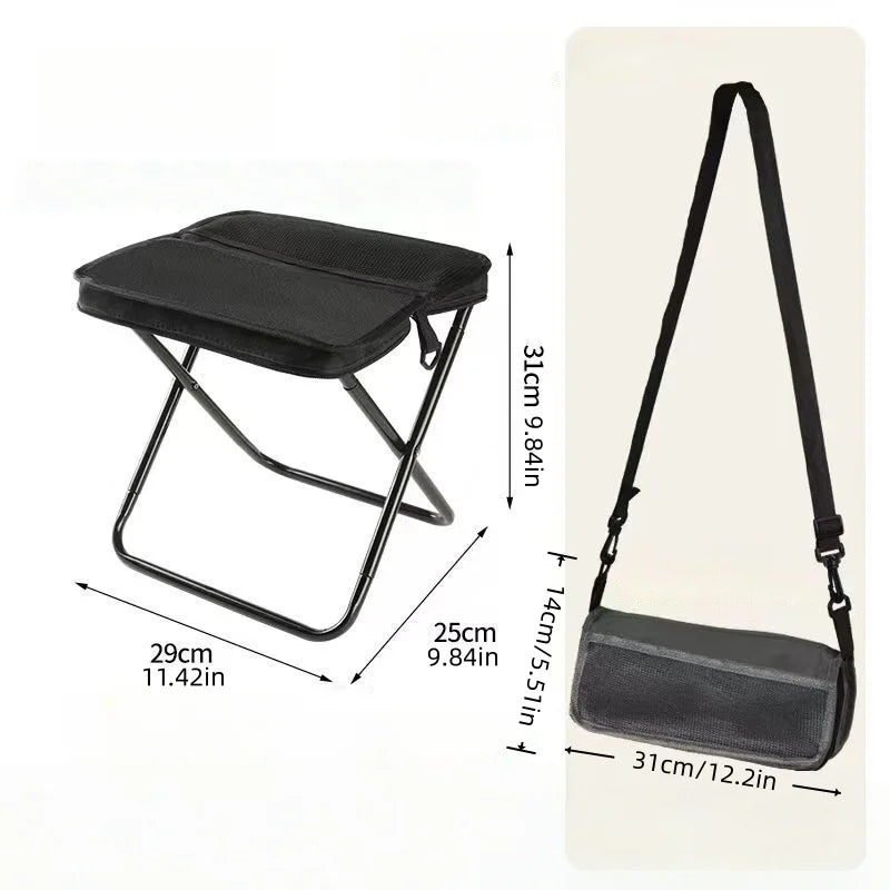Ultralight Folding Stool | Camping Stool | Folds to Pocket Size | One Size
