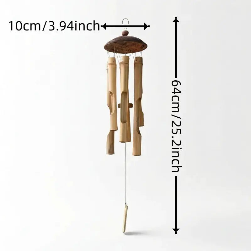 1piece handmade bamboo wind chime, ideal choice for summer birthdays/hotels/homes/bedrooms/weddings/outdoor decorations and gift from PriceLows™