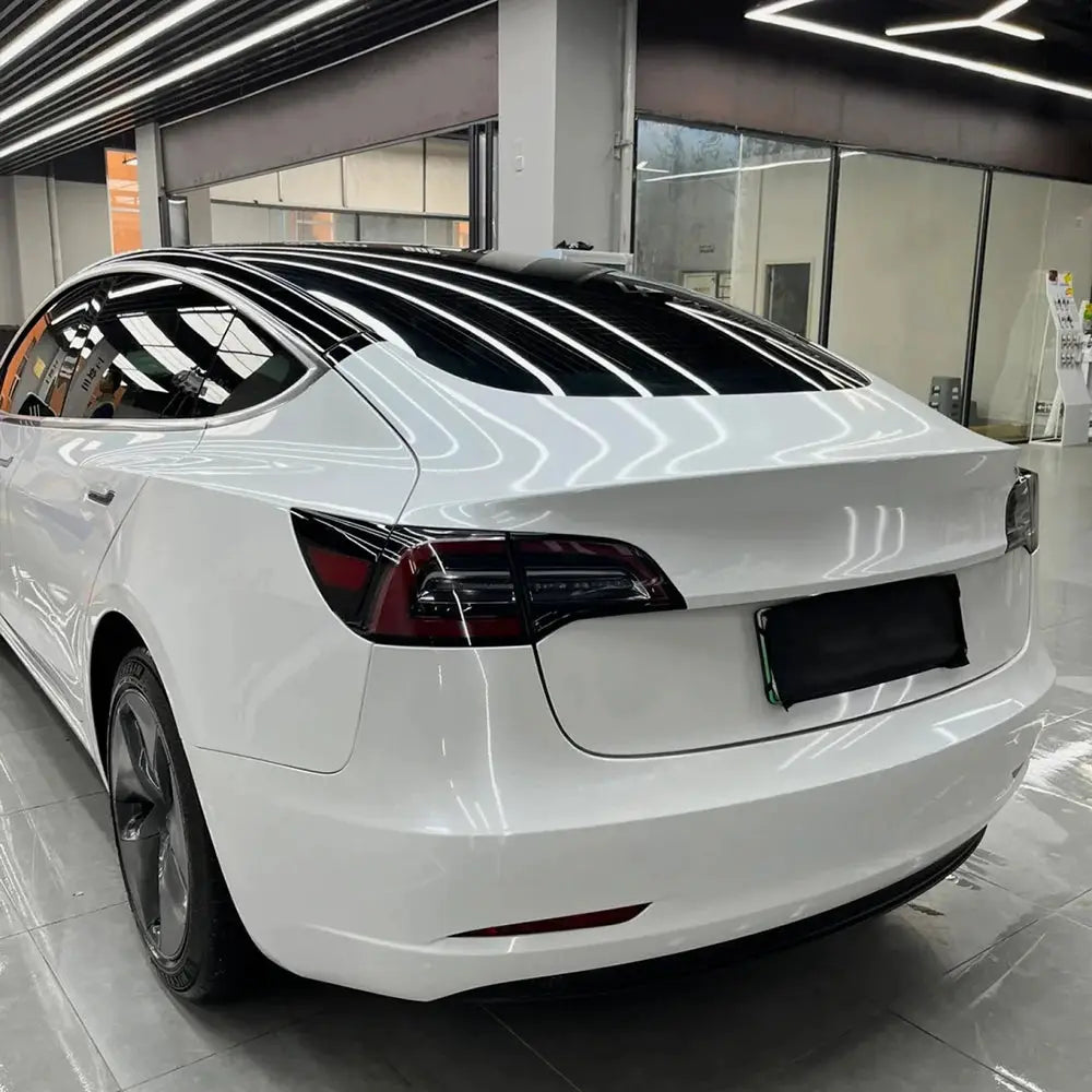 Premium Gloss Pearl Shell White Color Sticker Vinyl Wrap Film Roll Self Adhesive PET Decal Car Wrapping Film Scratch-resistant from PriceLows™