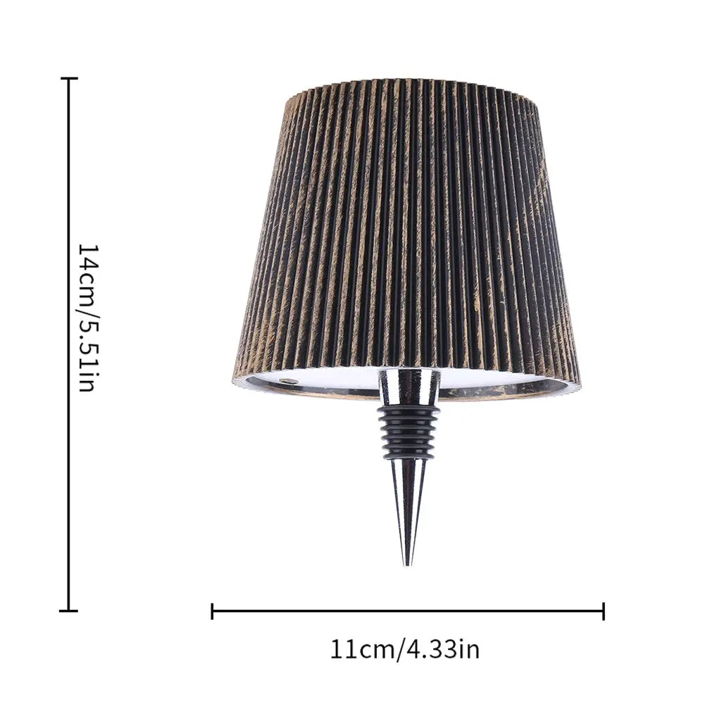 Metal Dimmable Bottle Lamp Rechargeable 2000mAh LED Wine Bottle Lamp 3 Colors Dimmable Touch Control for Family Restaurant & Bar from PriceLows™