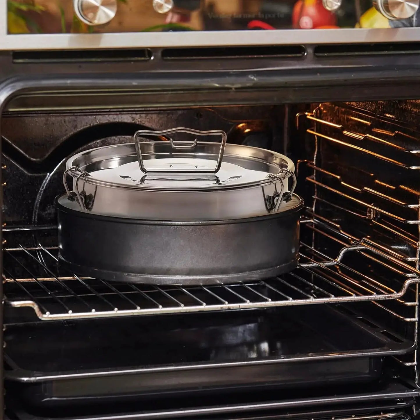 Stainless Steel Steamer Tray | 7.2in Dia 2.7in | 65 oz Cap | 6 Qt Instant Pot