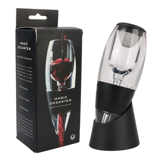 Red Wine Whisky Aerator Dispenser Professional Wine Decanter Pourer With Filter and Base Quick Sobering For Bar Party Kitchen from PriceLows™