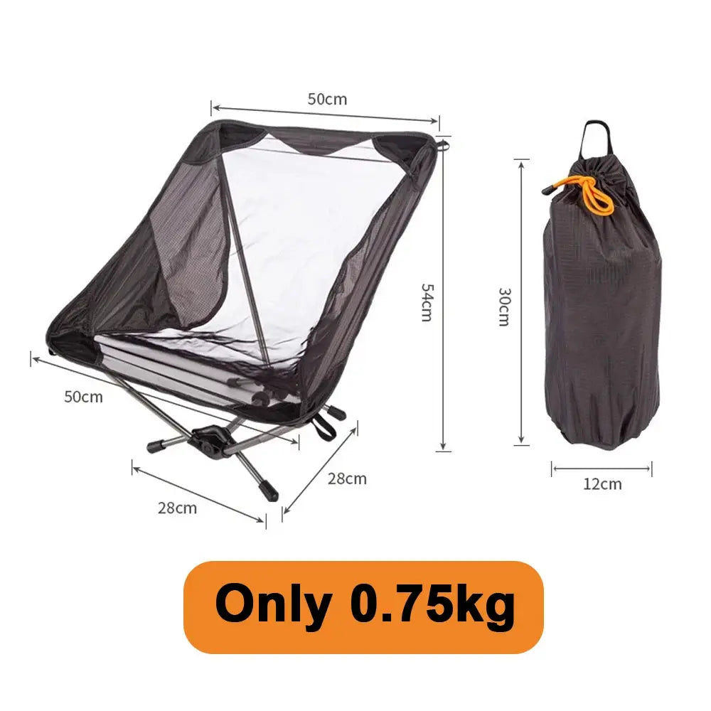 Ultralight Camping Chair | Aluminum Alloy Frame | Mesh Seat | One Size from PriceLows™