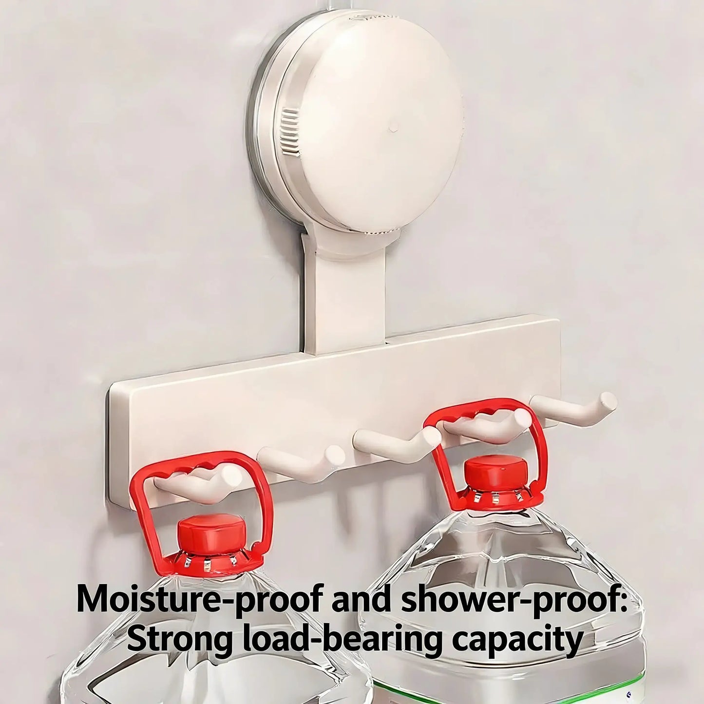 1Pc Suction Cup Hooks No-Drill Wall-Mounted Kitchen Organizer - Strong Load-Bearing Rack for Spatulas Ladles & Utensils from PriceLows™