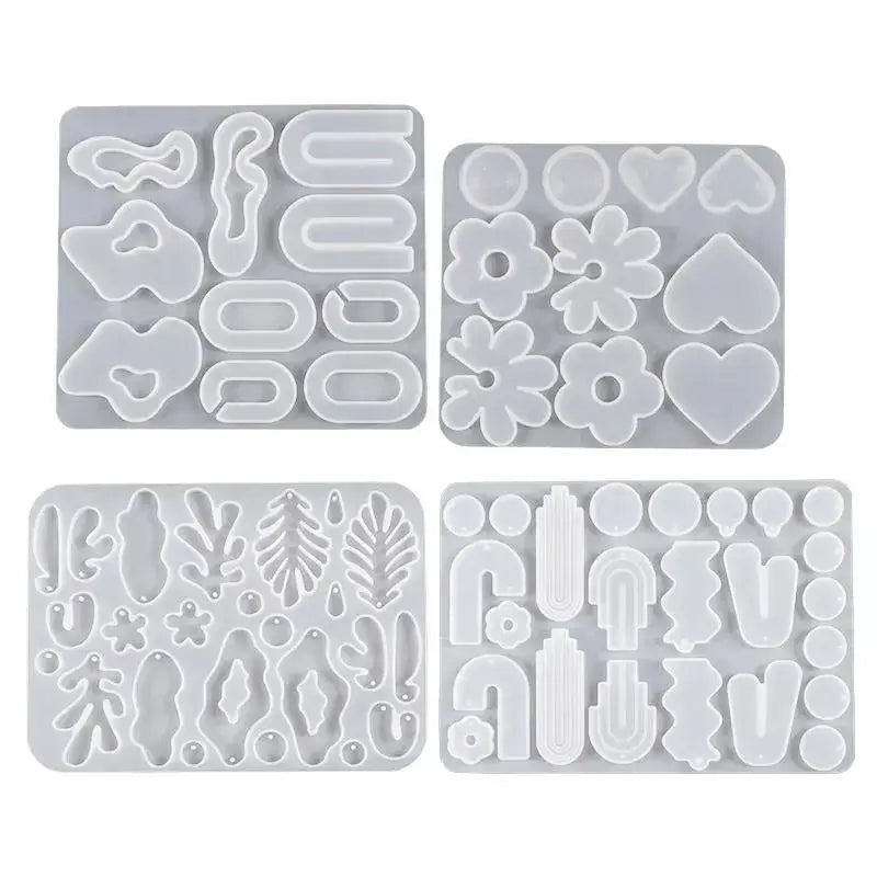 Geometric Silicone Mold | Epoxy Resin Casting | Jewelry Making Tool