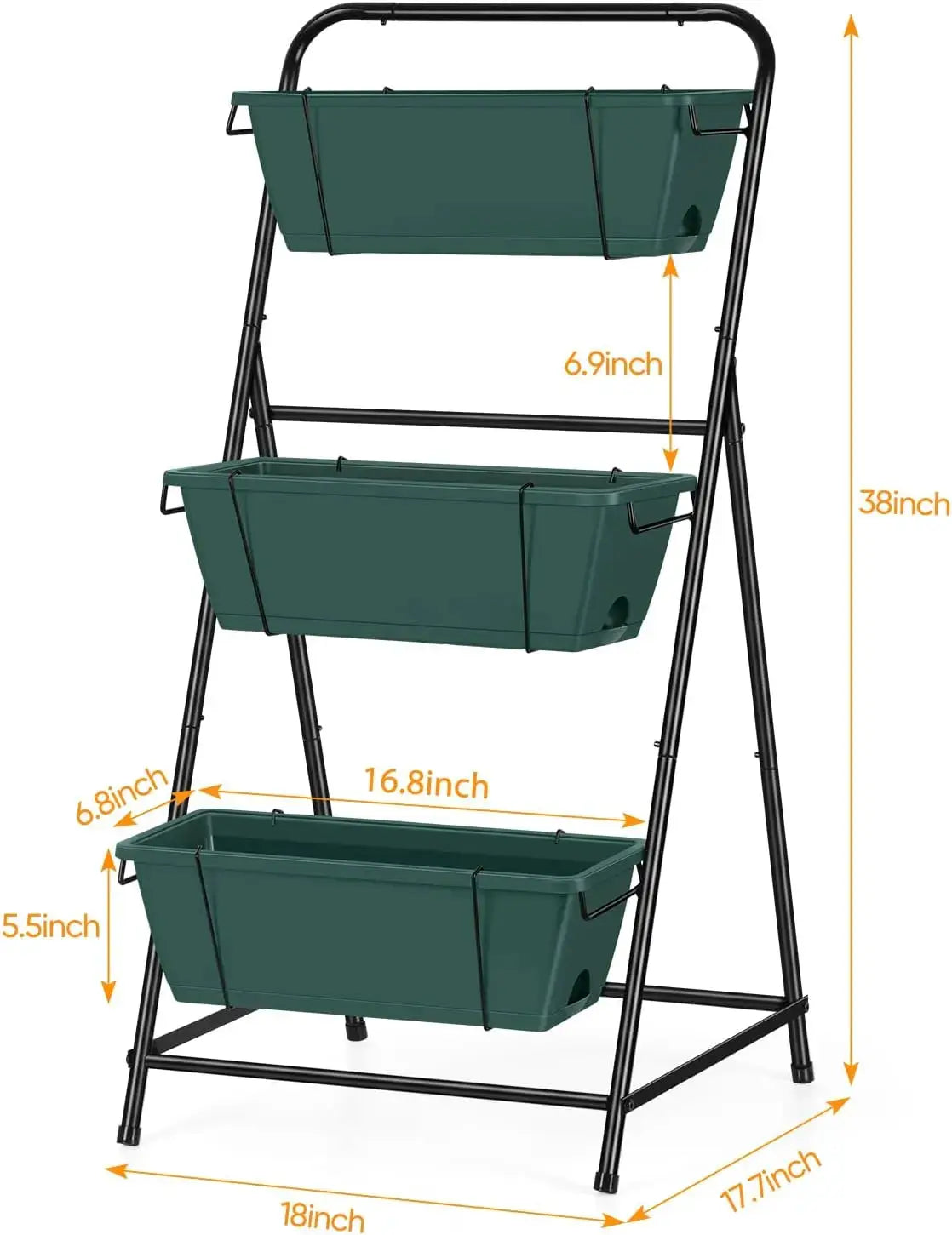 Vertical Raised Garden Bed 3 Tier Garden Planter Standing Planter Box Herb Garden Planter Outdoor and Indoor for Vegetab from PriceLows™