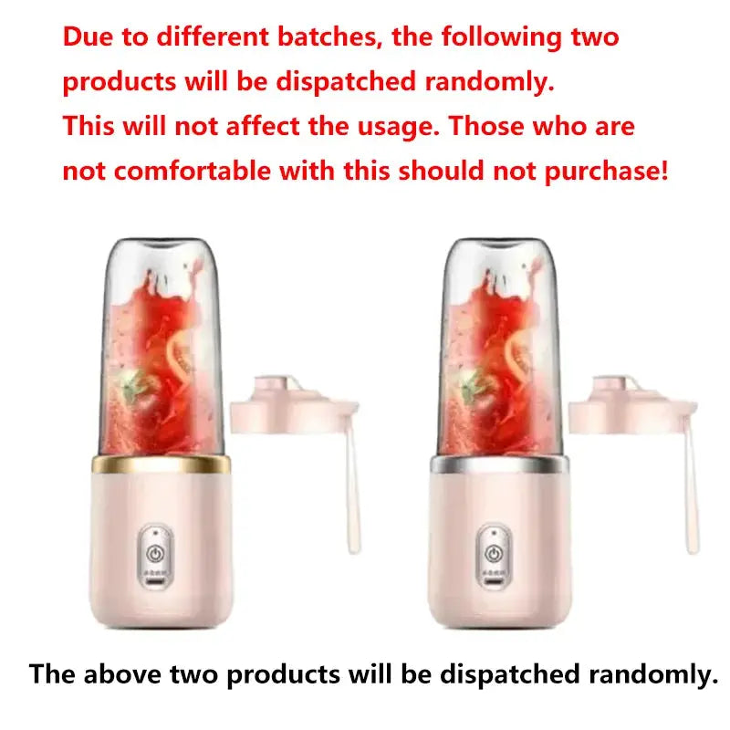 Portable USB Personal Mini Juicer Cup Handheld Travel Blender Single Double Cups for Water Bottles from PriceLows™